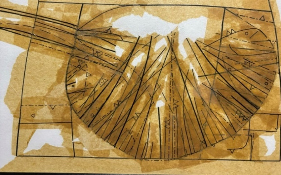 Drawing with Sewing Patterns: Reconstructing Lines
