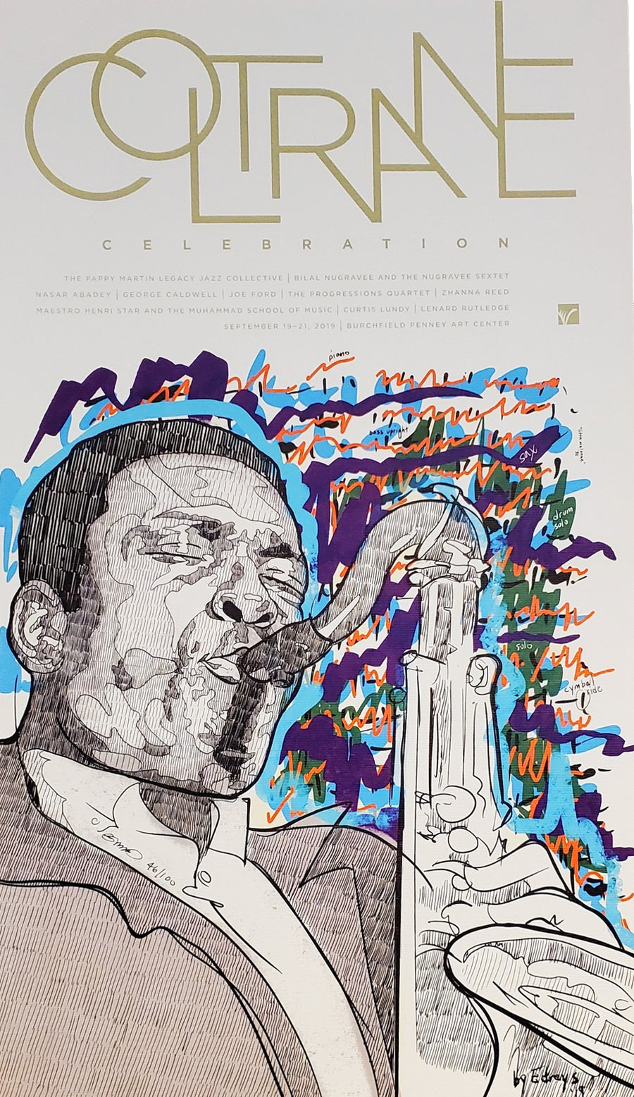 Coltrane Celebration 2019 Poster Edreys Wajed