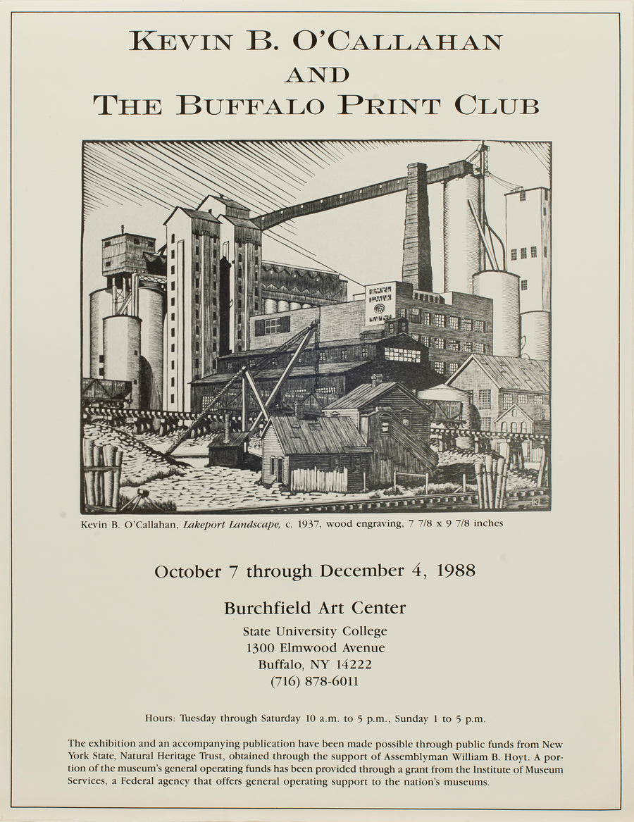 Kevin B. O'Callahan And The Buffalo Print Club Exhibition Poster