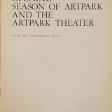 Artpark Opening Season Catalog