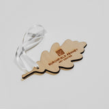 Burchfield Penney Art Center Wood  Cut Out Oak Leaf Ornament