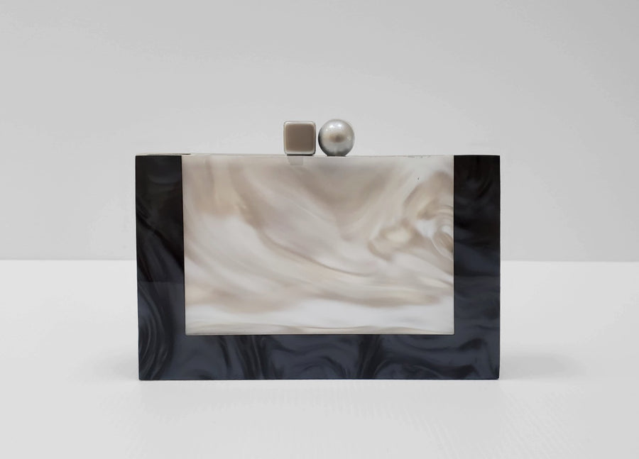 Sea Lily Modern Clutch  - Mother of Pearl