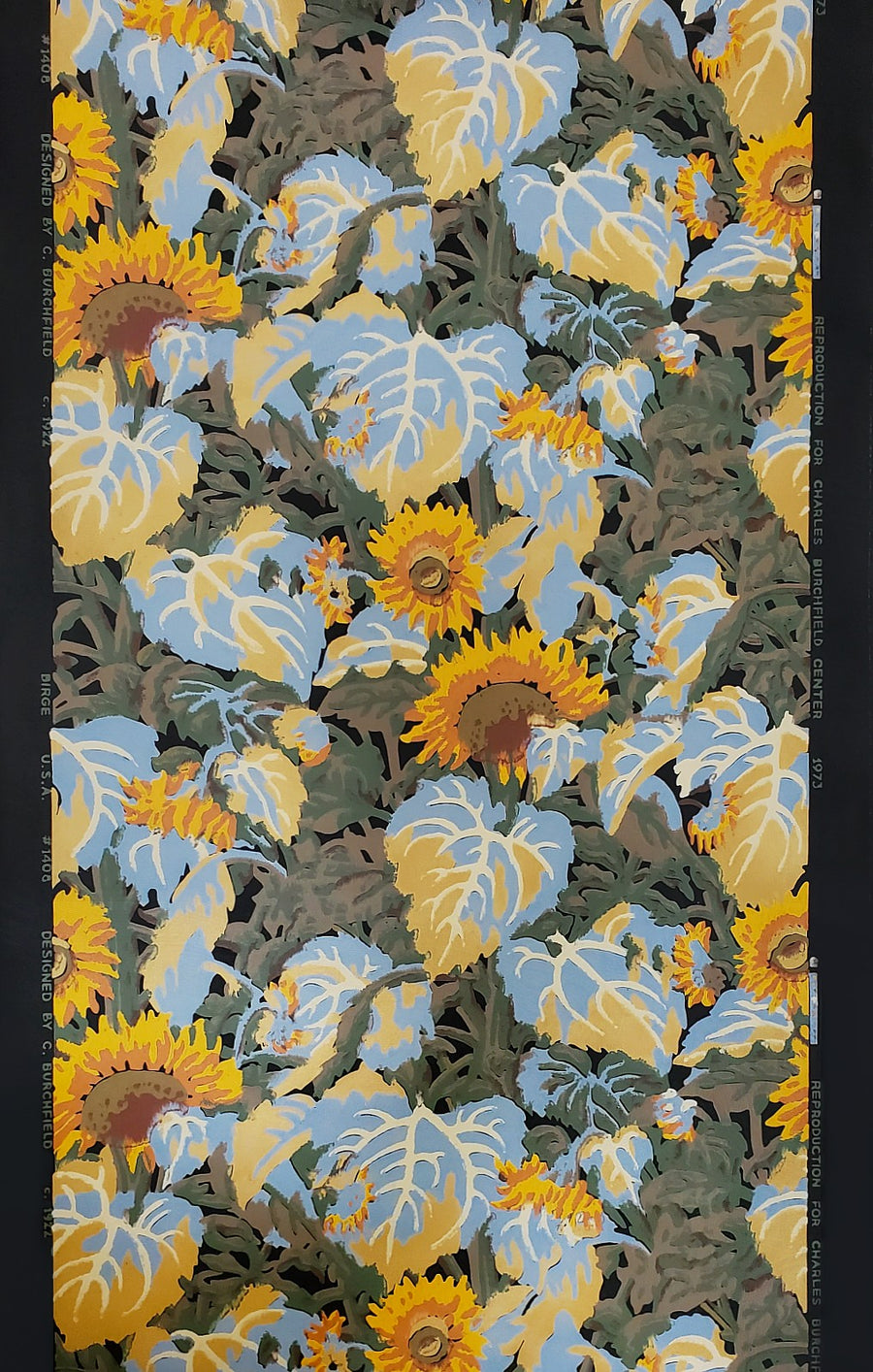 Charles E. Burchfield + M.H.Birge & Sons Co. Sunflower Wallpaper 24